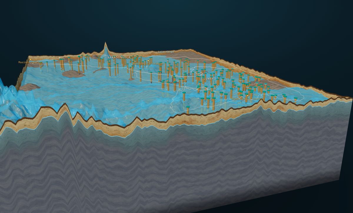 District aquifer mapping in 3D